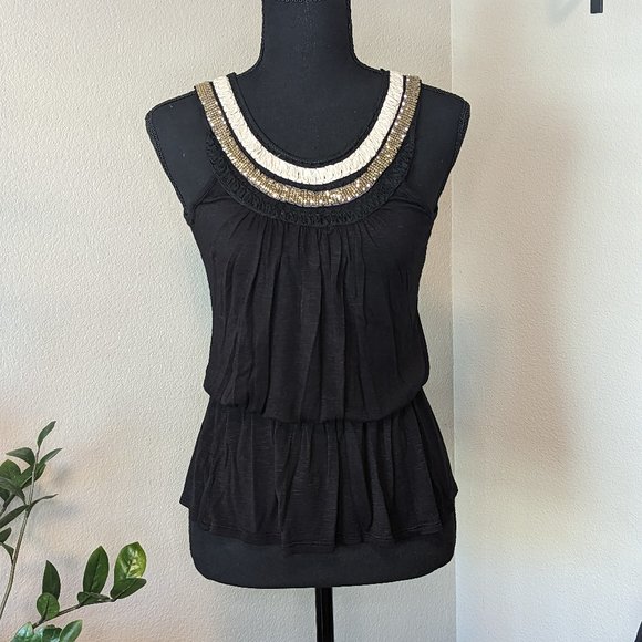 Ginger G Black Tank Top Size Small - Picture 1 of 6